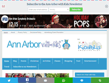 Tablet Screenshot of annarborwithkids.com